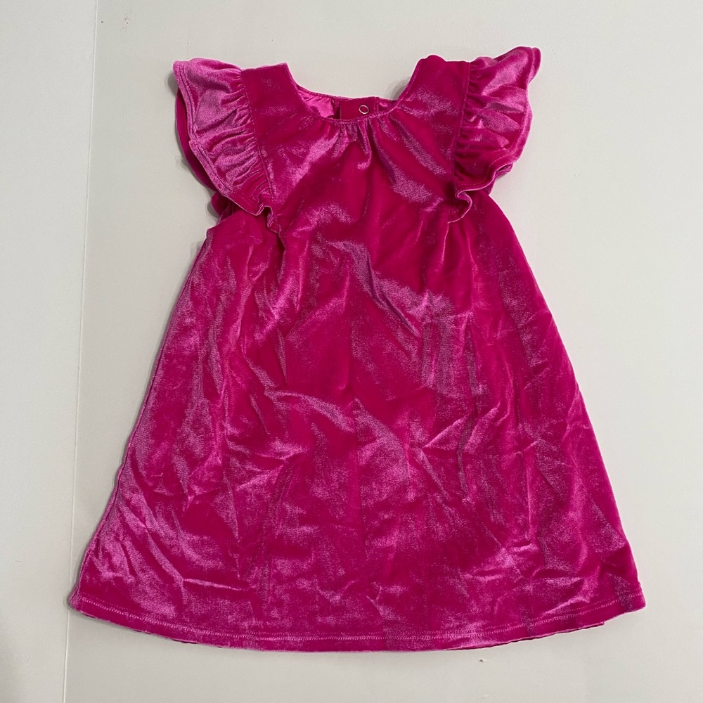 Cat & Jack pink velvet dress. 18 months. NEW